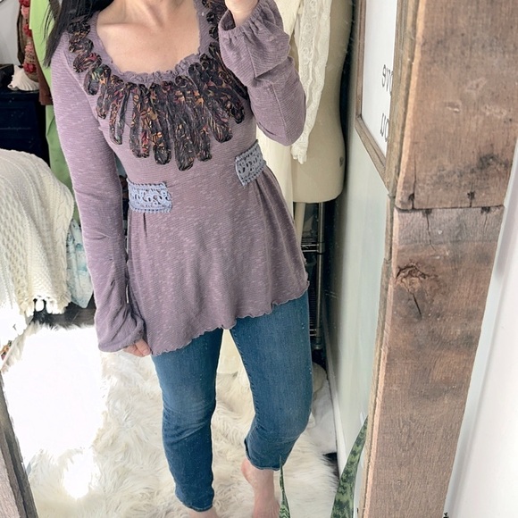 Zba purple boho top size medium - Picture 1 of 6